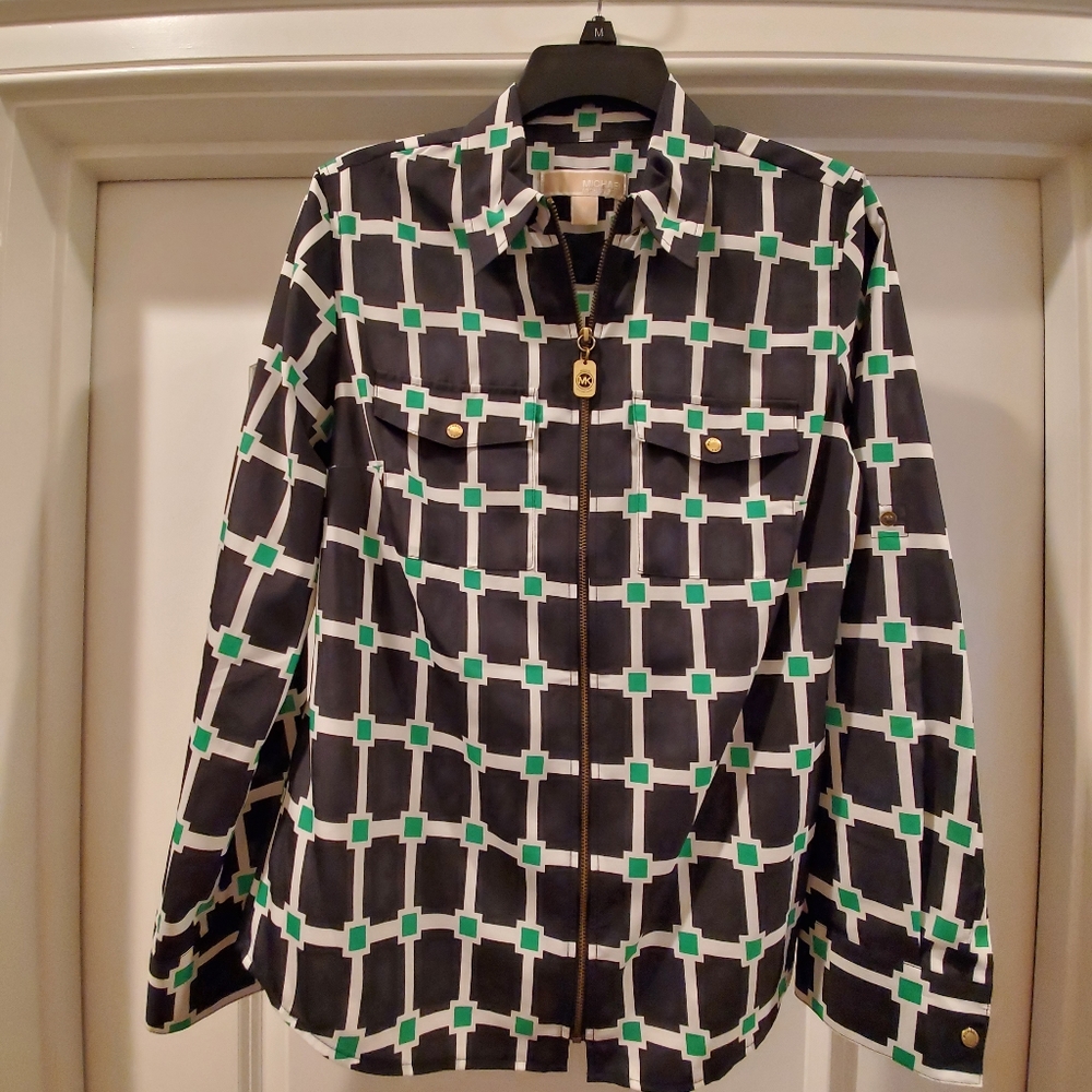 MICHAEL KORS DOG TAG ZIP TOP - MEDIUM